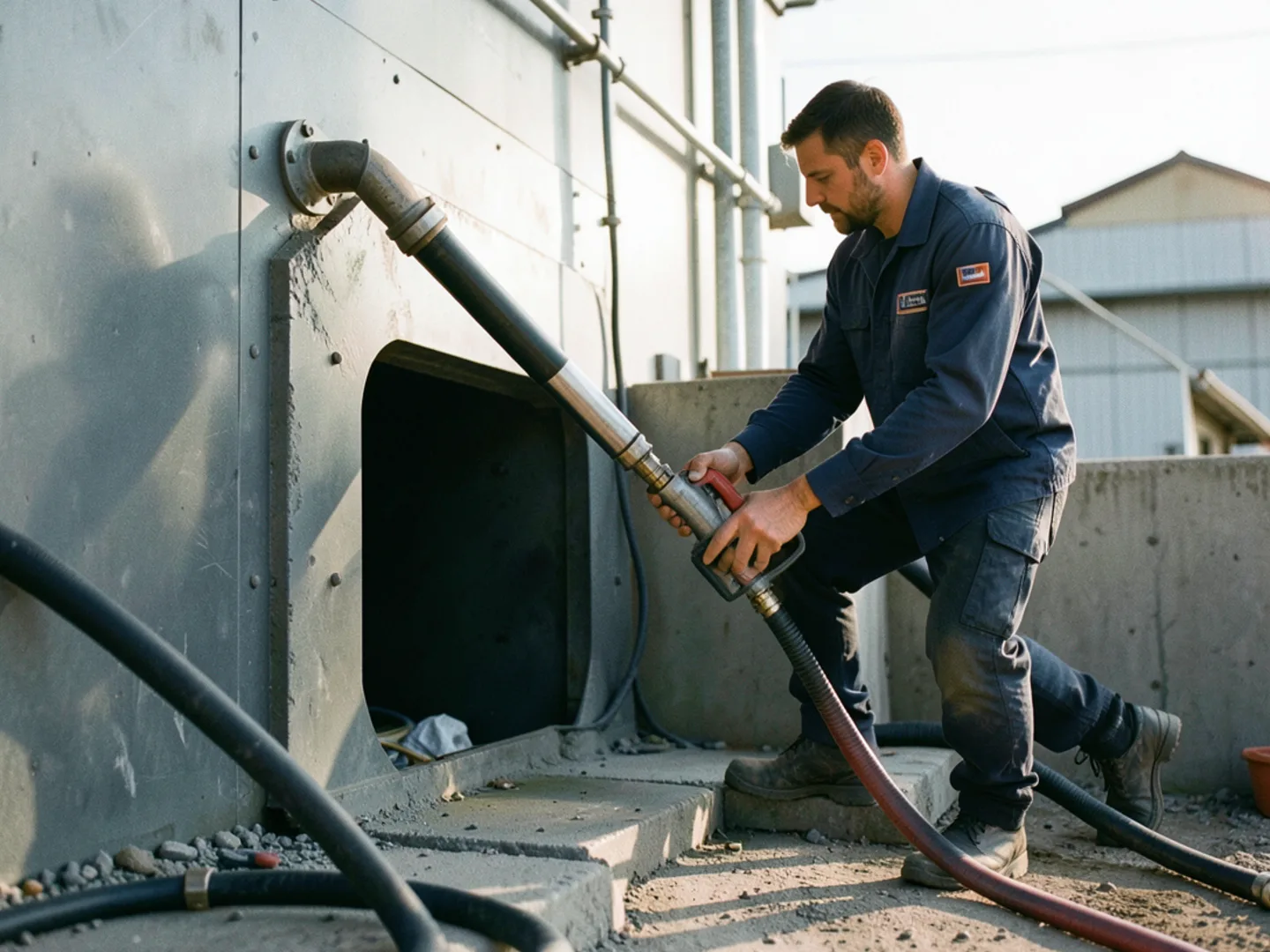 02. Restaurant Grease Trap Inlet Line Hydro-Jetting