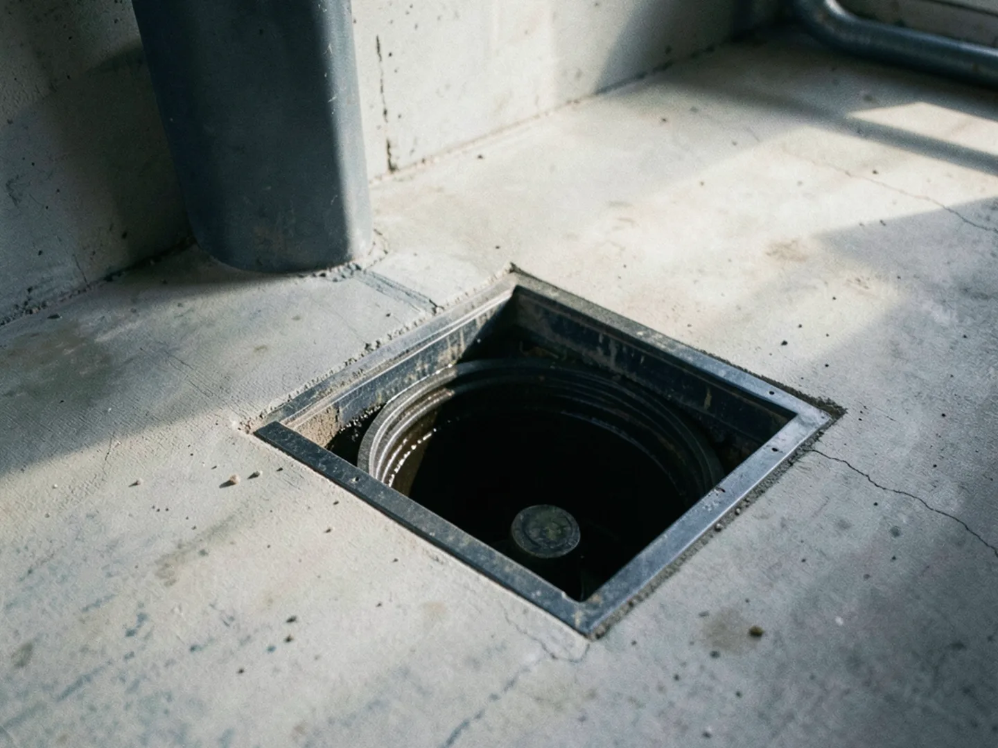 01. Basement Floor Drain Wastewater Containment