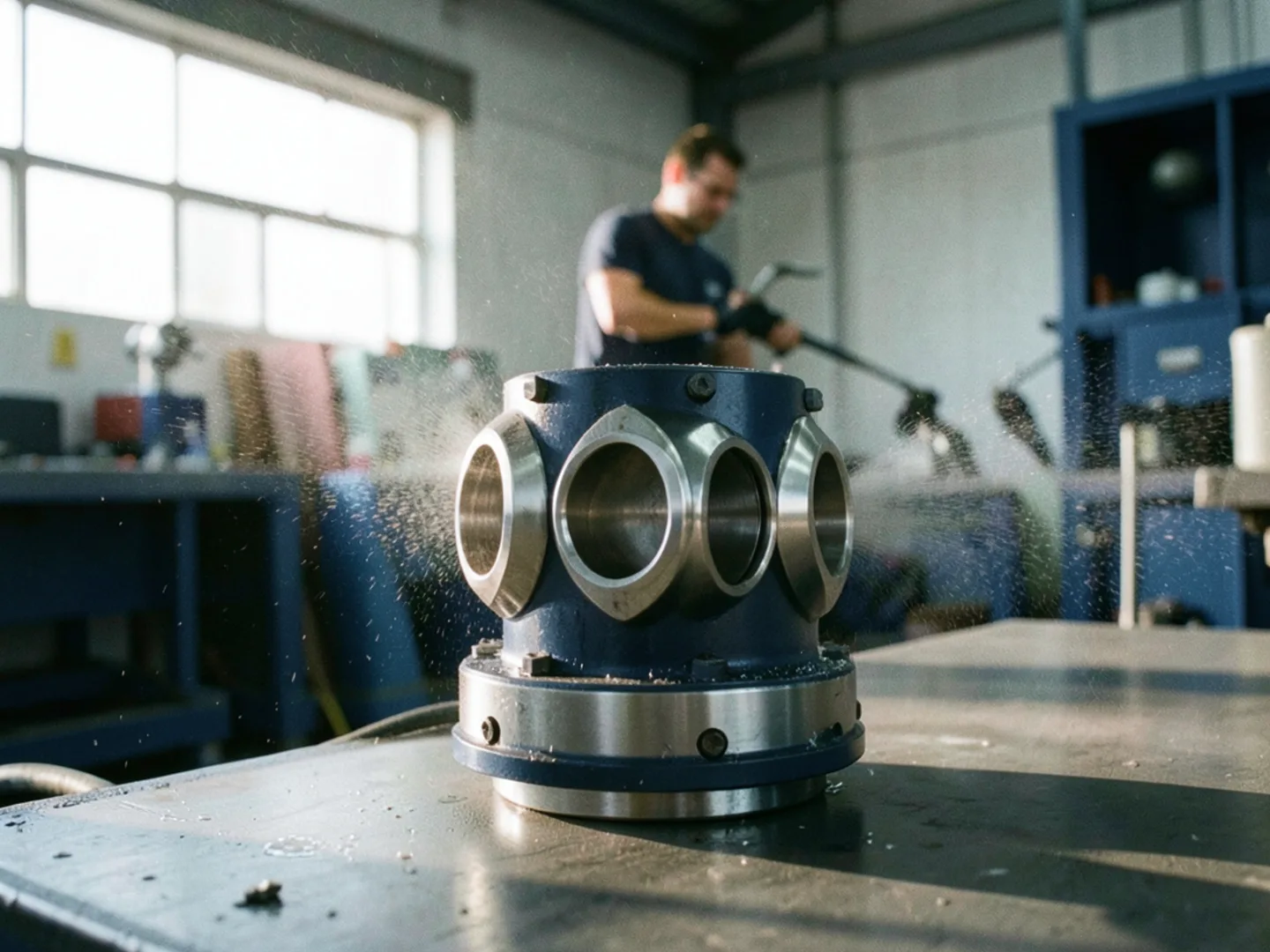 02. Reverse-Thrust Stainless Steel Nozzle Spray Pattern