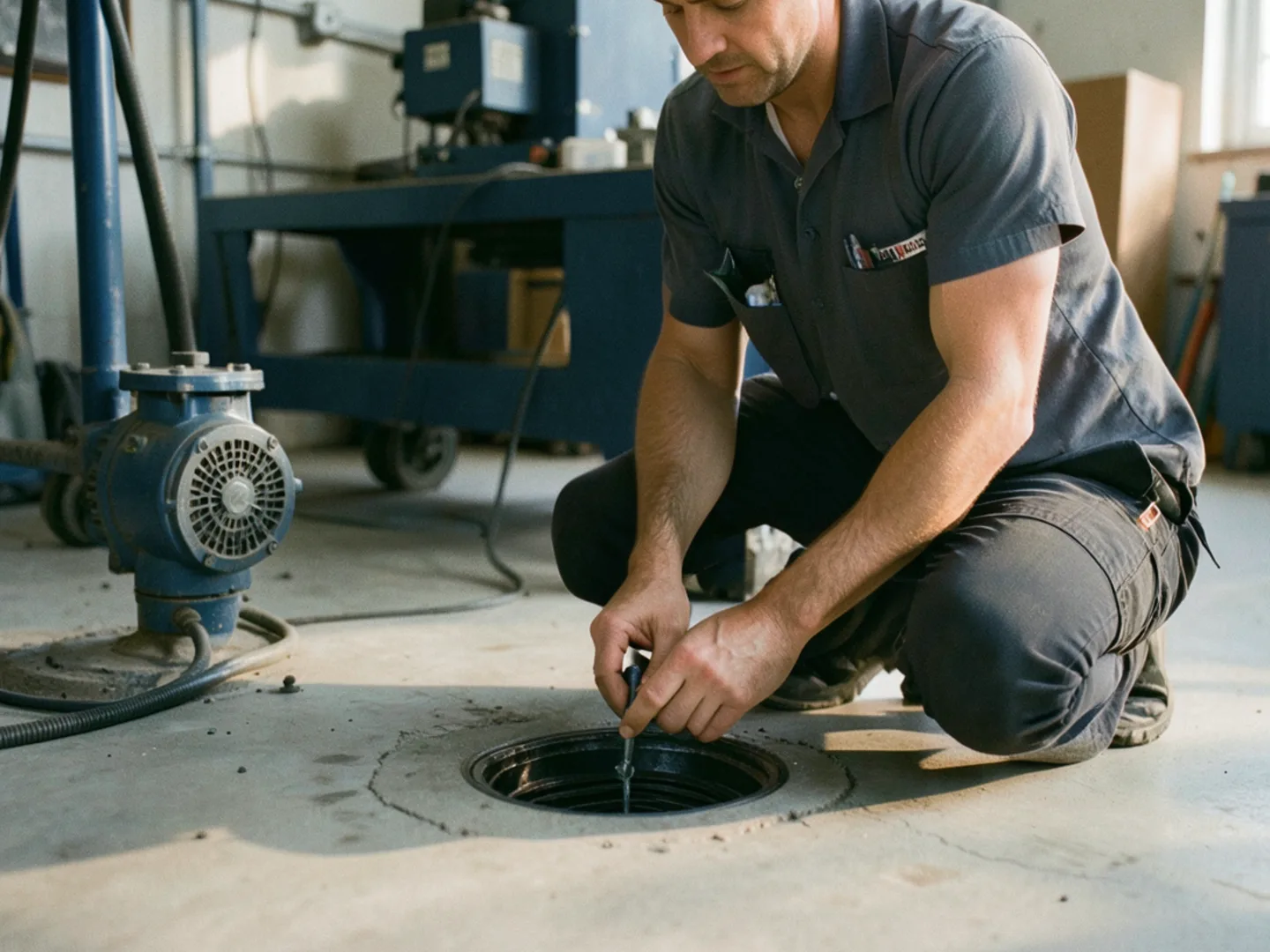 Basement Floor Drain Service in Midlothian IL